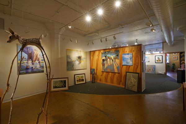Interior shot of Sadler Gallery