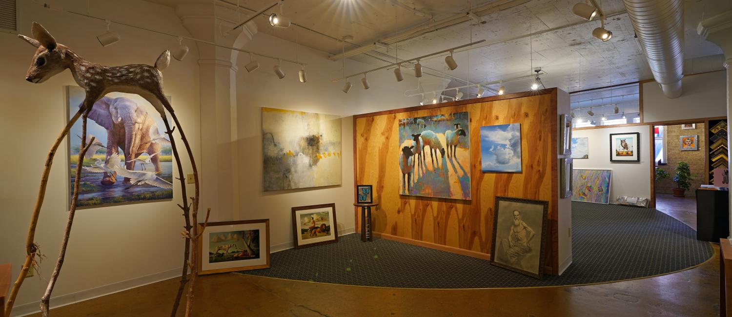 Interior shot of Sadler Gallery