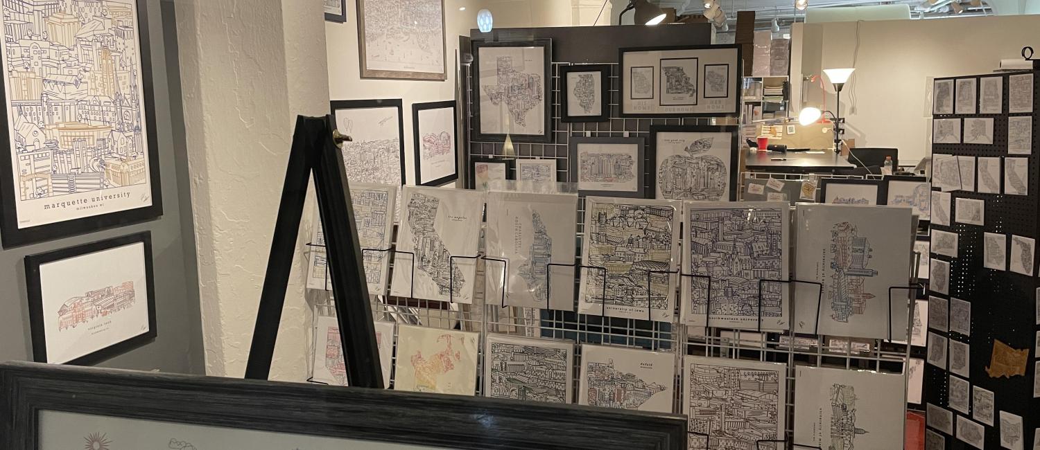 Interior shot of Townsville Gallery